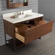 Make sure that the colour goes well with the floor, so that you can optimize the visual element in the furniture. M4 48 Vanity Natural Walnut Fairmont Designs Fairmont Designs