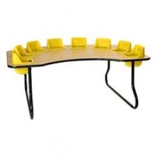 Eight Seat Kidney Toddler Table Toddler Table Kids Table Chair Set Baby Table