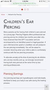 This Mom S Ear Piercing Nightmare Should Make You Think Long And Hard About Where You Get Your Children S Ears Pierced Mommyish