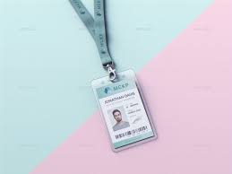Lanyard Id Card Holder Mockup Business Card Mock Up Card Holder Cards