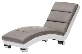 Percy Upholstered Chaise Lounge Gray Fabric And White Faux Leather Contemporary Indoor Chaise Lounge Chairs By Hedgeapple Coaster home furnishings contemporary chaise, white festnight chesterfield brown chaise lounge button tufted laguna brown leather curved chaise lounge chair and pillow