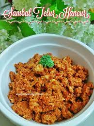 Cara memasak telur sambal hancur. Dari Dapur Aida Sambal Telur Hancur