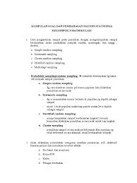 Contoh soal populasi dan sampel dalam penelitian dapatkan contoh. Contoh Soal Penarikan Sampel Beserta Jawabannya