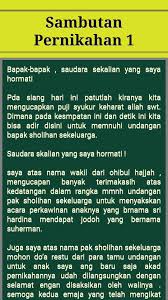 Pidato sambutan pada acara resepsi perkawinan wakil penganten putri february 21. Kata Sambutan Acara Pernikahan Terbaru Pour Android Telechargez L Apk