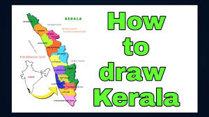 This district map of kerala has tried to depict all the districts in a kerala state map, but in case this map of kerala india is lacking in any way please write to us and send us a feedback on this map of. How To Draw Kerala Map Easy Art By Afla Afla S Art Youtube