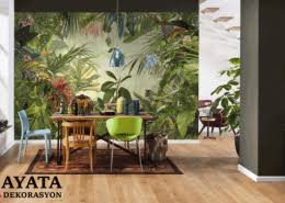 Kayseri Duvar Kagidi Ev Dekoru Oturma Odasi Dekorasyonu Mural