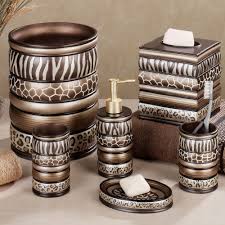 Shop for leopard bath mats, bath sets, trash cans, & shower curtains. Safari Stripes Animal Print Bath Accessories