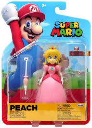Super Mario Peach 4 Action FIgure with Umbrella Jakks Pacific - ToyWiz