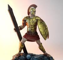 Spartan Warrior Pen Holder | Antique Roman Soldier Desk ...