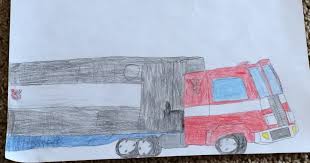 G1 optimus prime coloring page. June Challenge Entry Optimus Prime Truck Form Art Starts