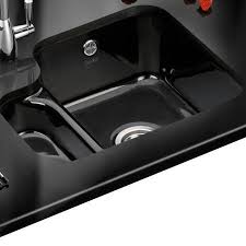 With a refined rectangle basin and overflow drain, this sink includes 8 in. Franke Vbk160lbk Vbk Undermount 1 5 Bowl Ceramic Sink Black Appliances Direct