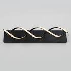 DNA LED Integrated Matte Black Vanity Light Van-DN-BL Atrika