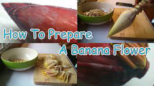 Add the sliced shallots and garlic, and cook, stirring frequently, until softened. How To Prepare A Banana Flower For Eating Youtube