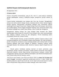 Kita berinteraksi denganpelbagai latar budaya masyarakat. Kepentingan Kepelbagaian Budaya Artikel