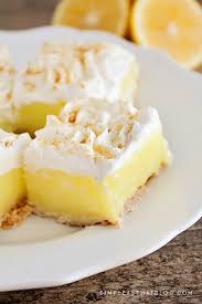 Lemon Pie Squares Recipe Easy Lemon Pie Lemon Pie Bars Dessert Recipes Easy