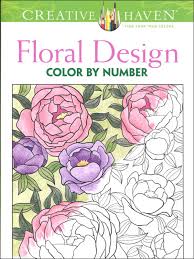 Free printable creative haven coloring books for kids that you can print out and color. Floral Design Color By Number Creative Haven Dover Publications 9780486793856
