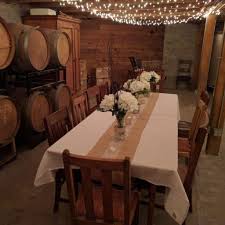 Winery Barrel Room In Tacoma Hero Image In North End Tacoma Wa Barrel Room Rustic Dining Table Dining Table