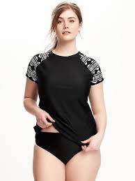 Short Sleeve Plus Size Rashguard Old Navy Women S Plus Size Swimwear Plus Size Plus Size Swimwear