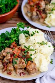Easy to make, the humble dinner casserole deserves an image makeover. Creamy Slow Cooked Pork Casserole Nicky S Kitchen Sanctuary