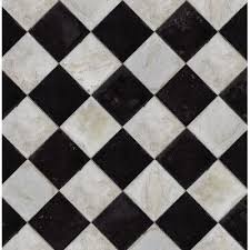 This glazed porcelain mosaic tile is sophisticated, stylish, and suitable for any wall application, including but not limited to kitchen backsplashes, bathrooms, fireplaces, and pools. Coordonne 30 X 18 5 Chess Tiles Wallpaper Tile Wallpaper Checkered Tile Tiles Texture