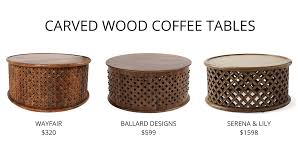 Carved coffee table, round wooden table, moroccan table, round table, living room furniture, sanhashop 5 out of 5 stars (13) sale price $398.92 $ 398.92 $ 569.88 original price $569.88 (30%. The Best Round Coffee Tables For Every Budget Stampinfool Com