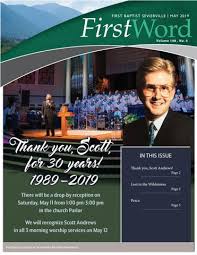 First Word May 2019 by First Baptist Church of Sevierville