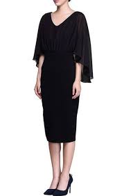 V Neck Cape Style Bodycon Midi Black Dress Dresses 6 Jpg With Images Black Dress Bodycon Midi Black Midi Dress