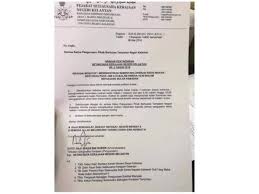 Kandungan surat rasmi mestilah ditulis dengan gaya formal. Tak Perlu Tutup Sementara Boleh Berniaga Seperti Biasa