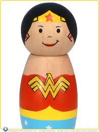 Pottery Barn Kids DC Comics: Justice League Wooden Figurine Set