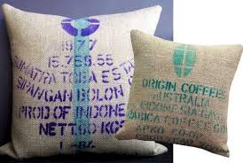 Up Cycled Textiles Into Scatter Cushions Stenciled Upcycling