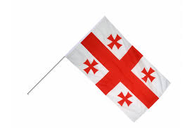 Sie hat ein seitenverhältnis von 2:3. Stockflagge Georgien 60 X 90 Cm Flaggenfritze De