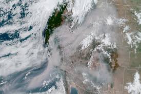 Nasa images show devastation california wildfires: Satellite Images Capture The Long Plume Of Wildfire Smoke Drifting Over California Nbc Los Angeles
