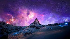 Mountain Galaxy 1920 X 1080 I Didn T Do Most Of The Work I Just Edited The Mountain And The Purple Galaxy Wallpaper Nebula Wallpaper Cute Desktop Wallpaper