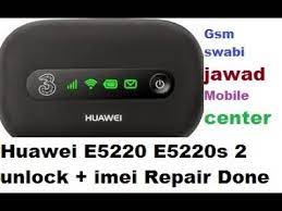 You will receive 4 codes Huawei E5220 E5220s 2 Unlock Imei Repair Done Youtube