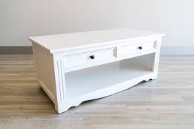 Each side has a box drawer with smooth ball. Mosman 2 Drawer White Coffee Table Custom Made Beck Urban Furniture