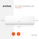 khone nuevo climatizador split khöne on-off 22000 btu/h ...