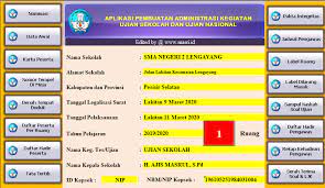 Administrasi ujian sekolah sd 2021. Aplikasi Administrasi Ujian Komplit