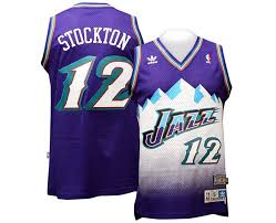 Gear up with cheap jazz jerseys available right here at the china online shop of the nba jerseys.we have the largest selection of jazz jerseys of all your favorite players in men's, women's, and kids' sizes adidas utah jazz youth customizable replica road blue nba jersey. John Stockton Utah Jazz 12 Blue Mountains Jersey