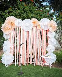 Gorgeous Spring Themed Backdrop At This Outdoor Event Rentmyphotobooth Photo Via Studioelevenweddings Summer Party Decorations Diy Photo Booth Diy Backdrop
