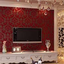 We have 11 images about red and grey bedroom including images, pictures, photos, wallpapers, and more. Vintage Non Woven Flocking Modern Romantic Wallpaper Wp86 Red Living Room Walls Wallpaper Living Room Design Living Room Wallpaper