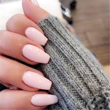 Coffin acrylic nails might sound morbid the first time you hear about them. Bloomingboom False Nail Coffin 24 Pcs 12 Size Fake Nails Full Cover Long Fake Nail Salon Pre Design Ballerina Acrylic Light Pink Amazon Co Uk Beauty