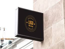 Creative Square Shop Signage Mockup Shop Signage Sign Mockup Shop Signs