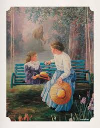 11 By 14 Mother Daughter And Etsy Thrift Store Art Art Funny Paintings