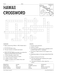 Image Result For Hawaiian Crossword Crossword Crossword Puzzle States Of Matter Worksheet