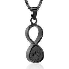 These unique jewellery urns are a special type of locket made to hold a small amount of your loved one's cremation ash safely inside. Oinsi Infinity Love Pet Cremation Jewelry For Ashes Of Dog Cat Funeral Keepsake Urn Necklace Pendant Memorial Jewellery Black Pawsplanet Australia
