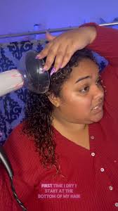 Curly hair routine but