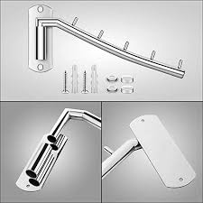 5% coupon applied at checkout save 5% with coupon. Newdora 2 Pack Folding Wall Mounted Clothes Hanger Rack Clothes Hook Stainless Steel With Swing Arm Holder Clothing Hanging System Closet Storage Organizer Heavy Duty Drying Rack Wall Mount Hanger Pricepulse