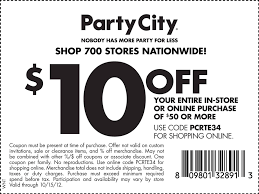 10 Off 50 At Party City Or Online Via Checkout Promo Pcrte34 Coupon Via The Coupons App Party City Printable Coupons Coupons