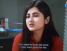 Guys did you see how shameless this brat is?Trying to entice the doctor to  see Ani?She and her sister are characterless and think the world owes  them,just because they father is a