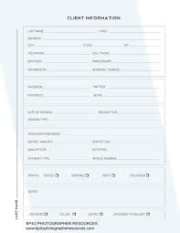 Free Photography Client Information Sheet Photography Freebies Photography Invoice Template Small Business Planner